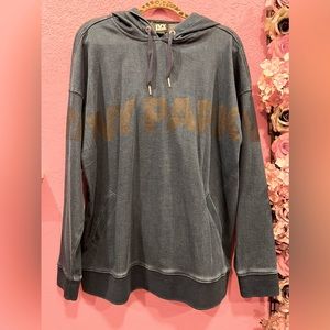 IVY PARK Oversized denim style hoodie women Large NWOT